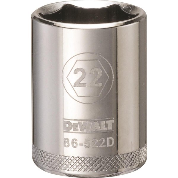 Stanley 22mm 6 Point Socket - 0.5 in. Drive ST570523